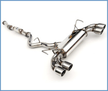 Subaru 08-14 STI (5-Dörrars Hatchback) Q300 Catback Sportavgassystem Rostfritt Stål (Rullade Kanter) Invidia